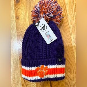 NCAA new with tag Clemson knit hat ‘47 brand